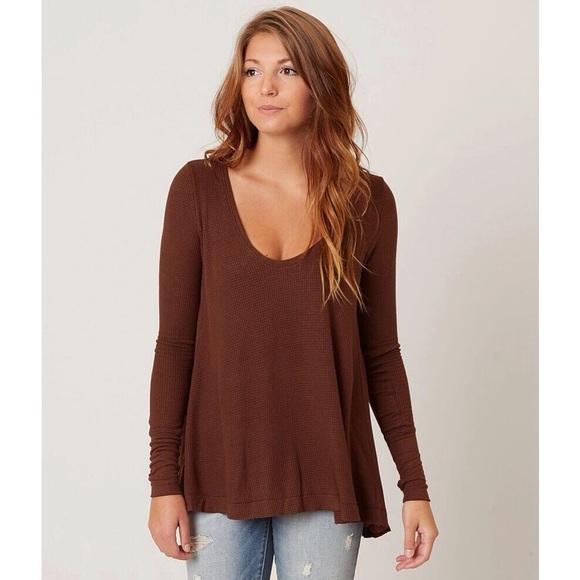 Free People Tops - Free People Malibu Thermal Top in Fig